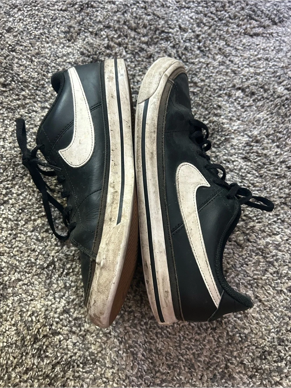 Nike Black and White Low-Top Sneakers